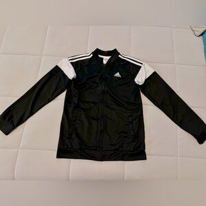 Adidas Zip Up Track Jacket size L 14/16 Black